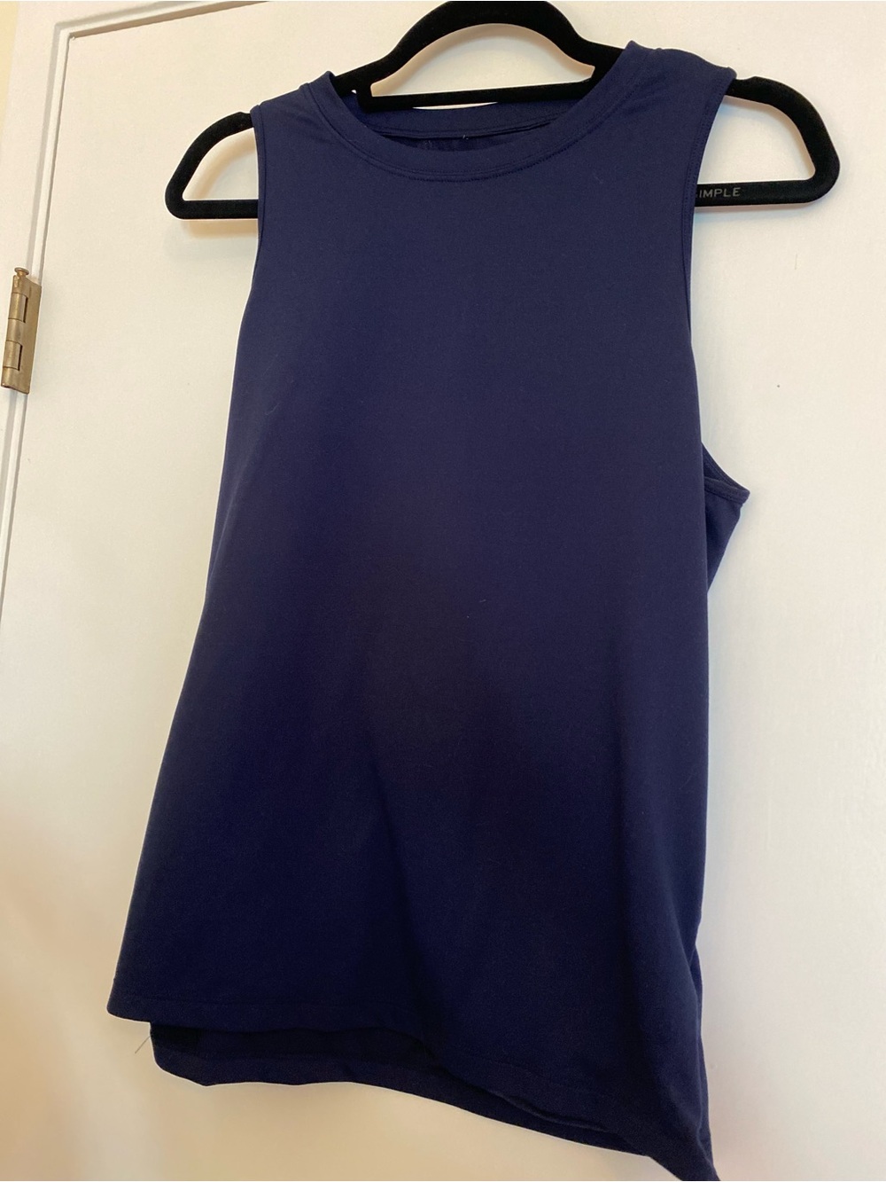Fabletics Navy Open-Back Performance Tank - Picture 2 of 2